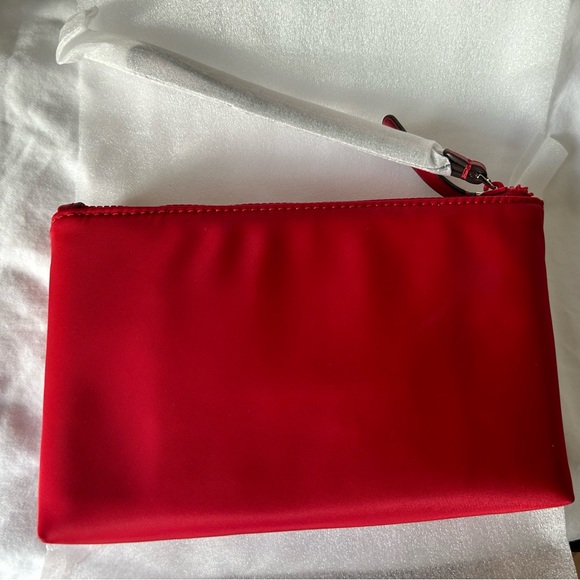 Kate Spade Red Wristlet Medium Double Zip - Picture 2 of 5